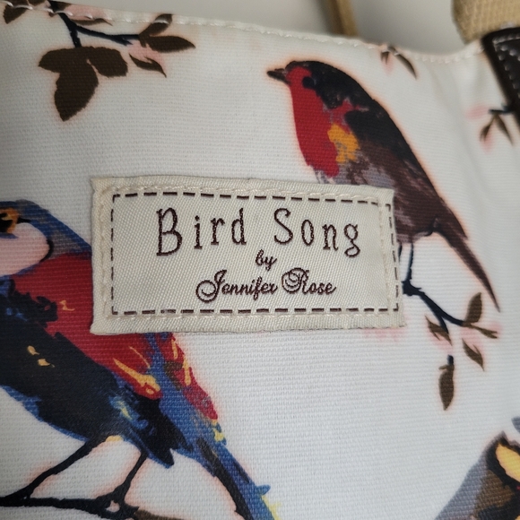 LESSER & PAVEY UK "Bird Song" Laminated Cotton Canvas Ladies Tote Bag - Picture 2 of 13